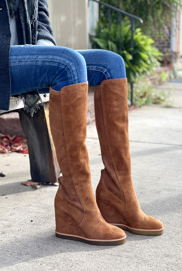 Andora Knee High Wedge Boot - Hazelwood Suede by Veronica Beard — view 4