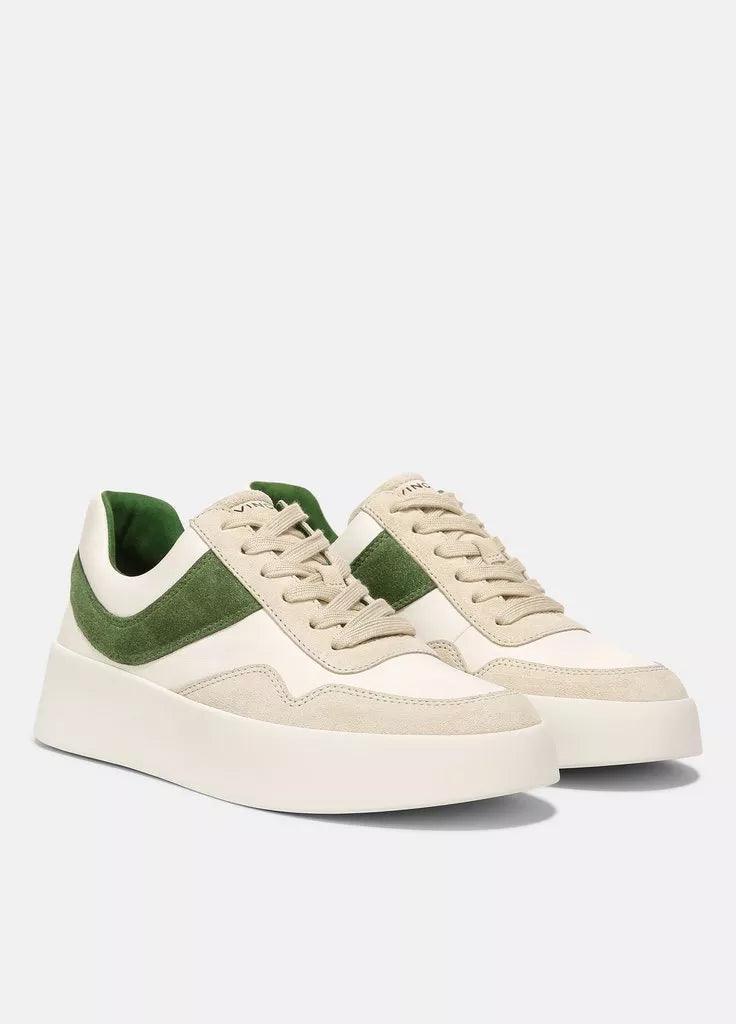 Warren Court Leather Suede Sneaker - Palm Leaf by Vince — alternate view