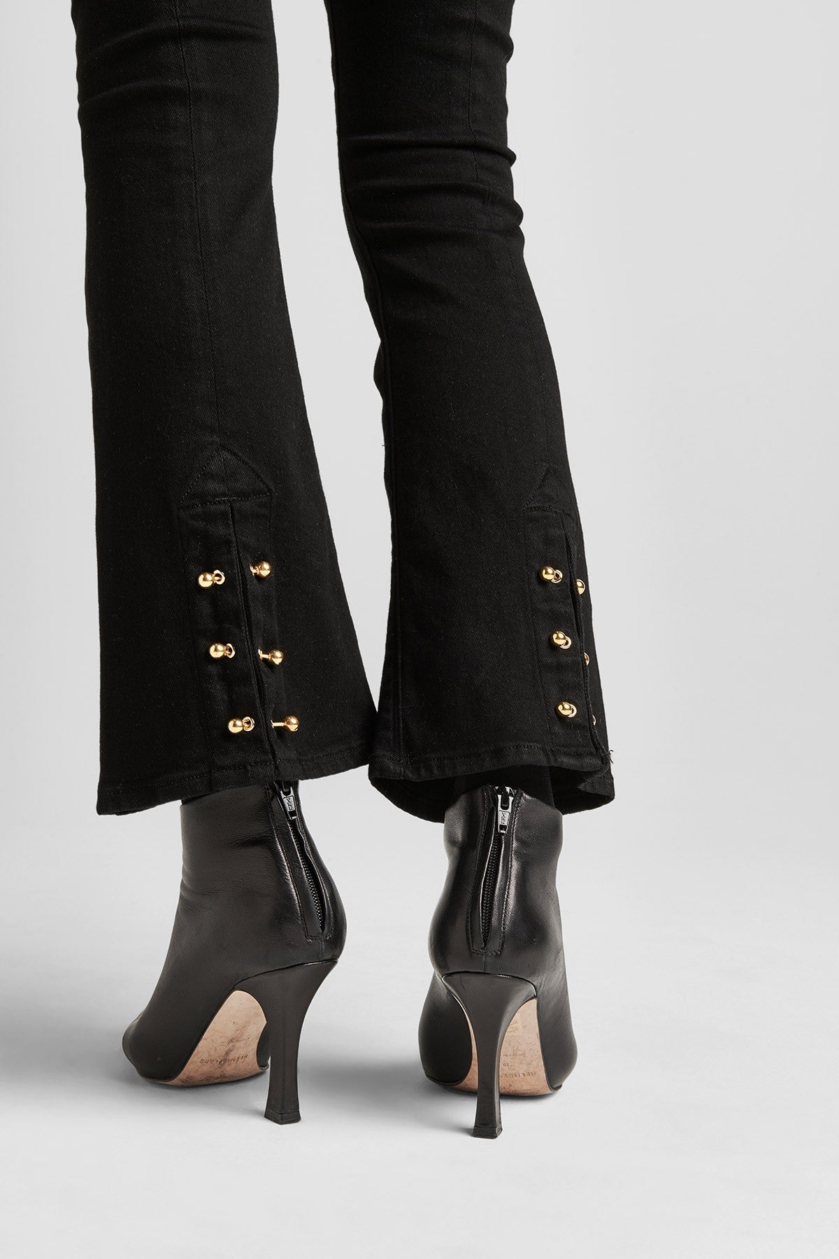 Holly High Rise Crop Flare - Black by Hudson — view 4