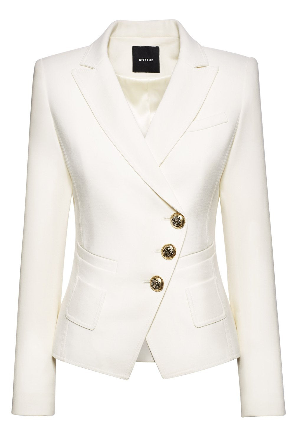 Wrap Blazer - White by SMYTHE — view 3