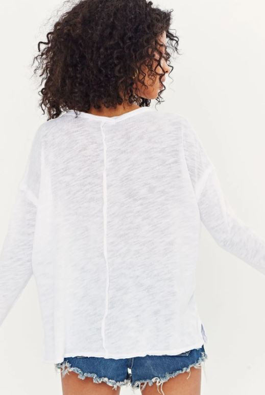 Get Up & Go Long Sleeve - White by Project Social T — alternate view