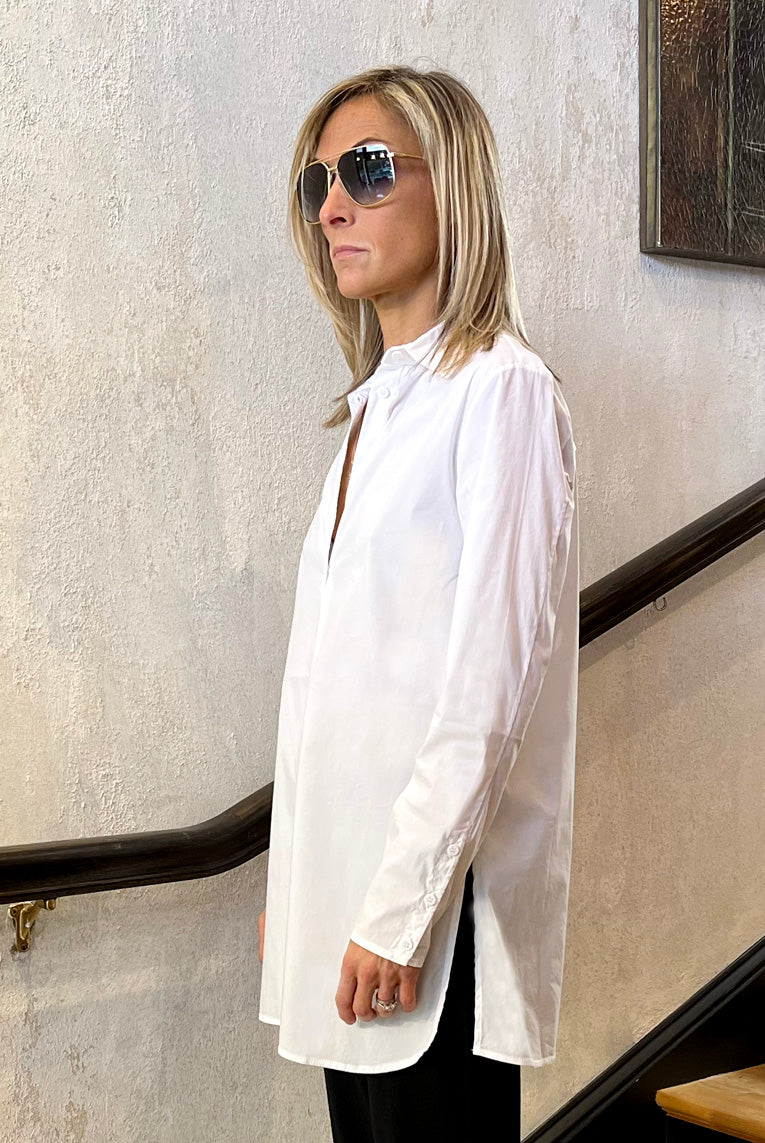 Button-Up Shirt - White by Transit Par-Such — alternate view