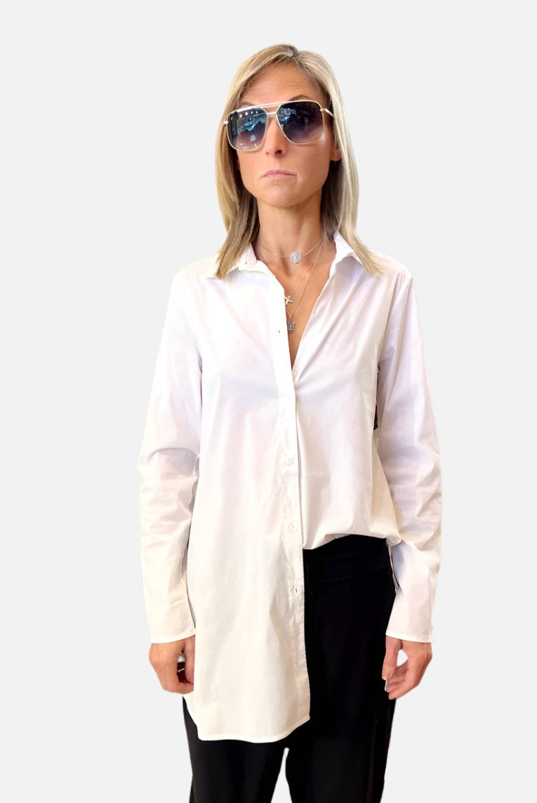 Button-Up Shirt - White by Transit Par-Such | 25 South Boutiques