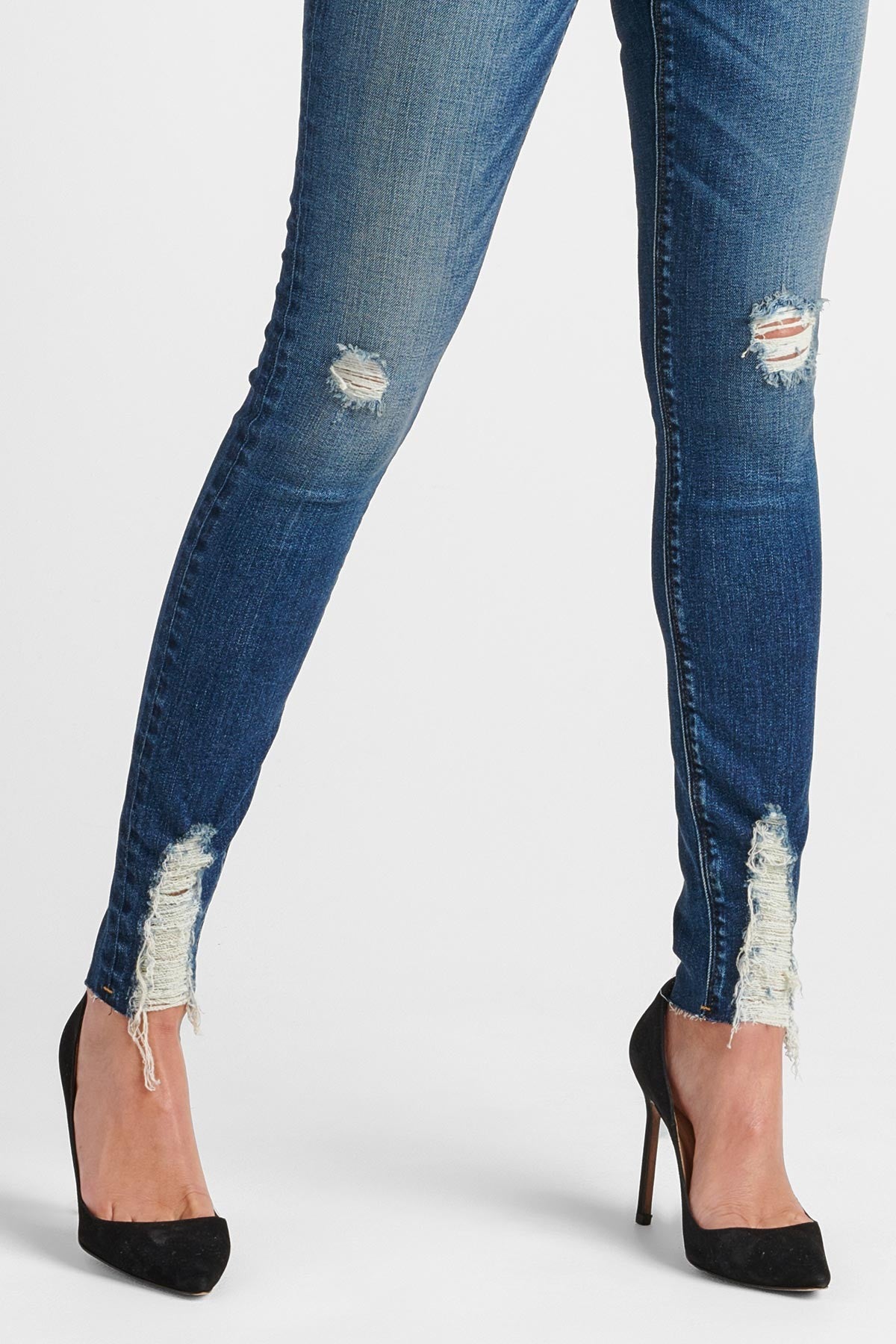 Barbara High Rise Super Skinny Ankle Jean - Lockdown by Hudson — view 4