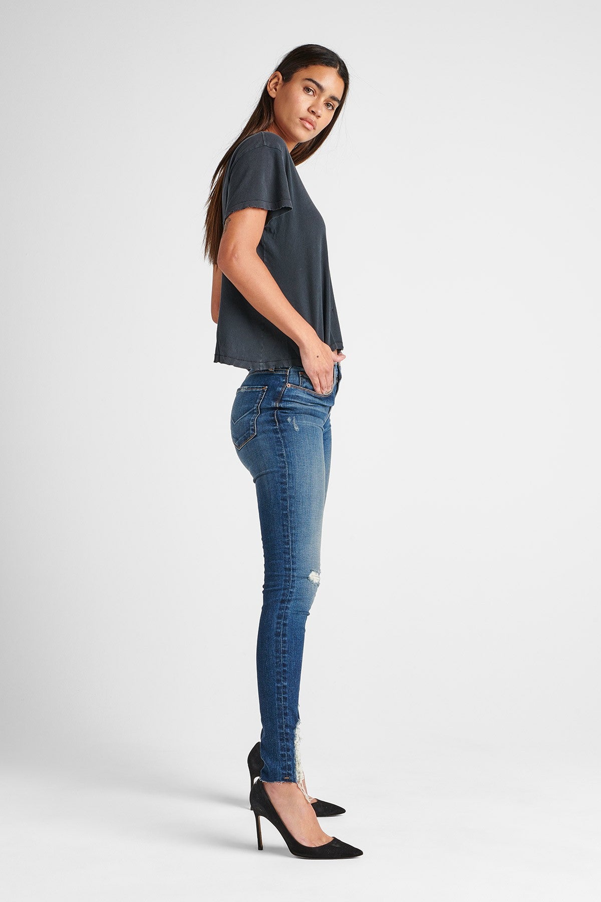 Barbara High Rise Super Skinny Ankle Jean - Lockdown by Hudson — alternate view