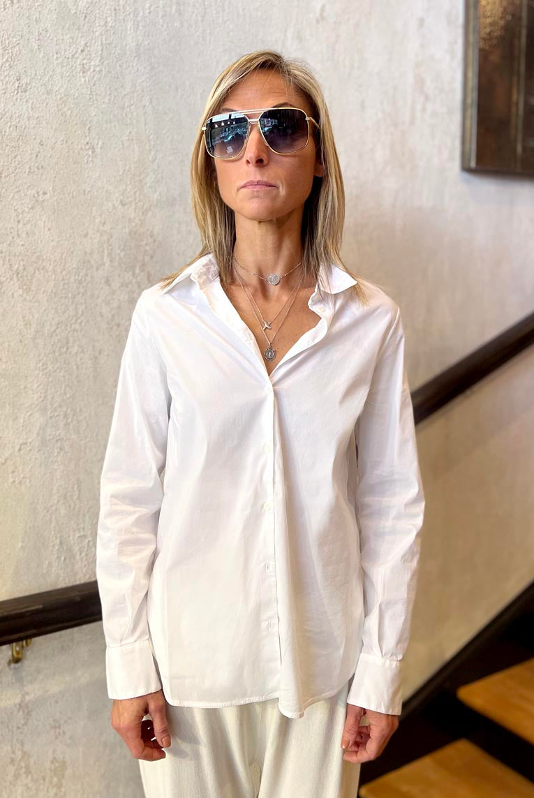Button-Up Shirt - White by Tandem — alternate view