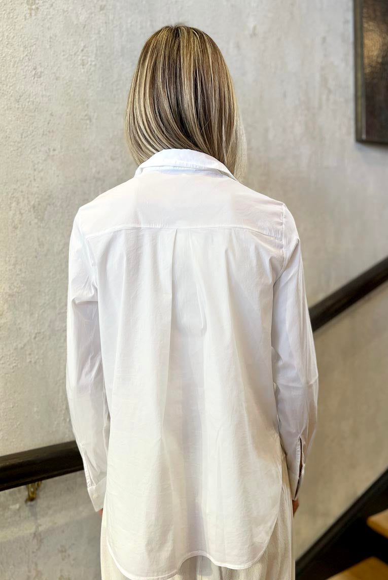 Button-Up Shirt - White by Tandem — view 3