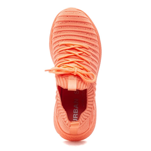 Dyann Knit Sneakers - Orange Knit by J/Slides — view 5