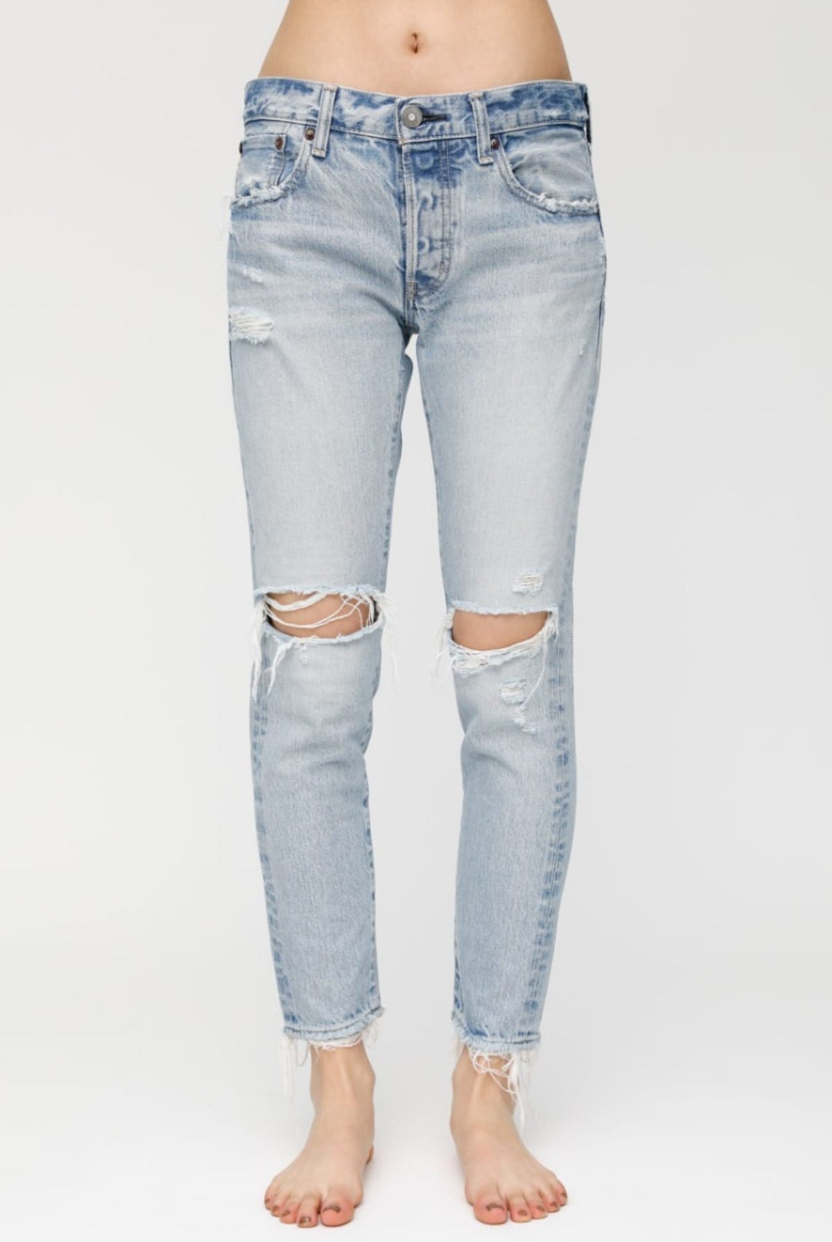 MV Yardley Tapered Jeans - Light Blue by Moussy | 25 South Boutiques