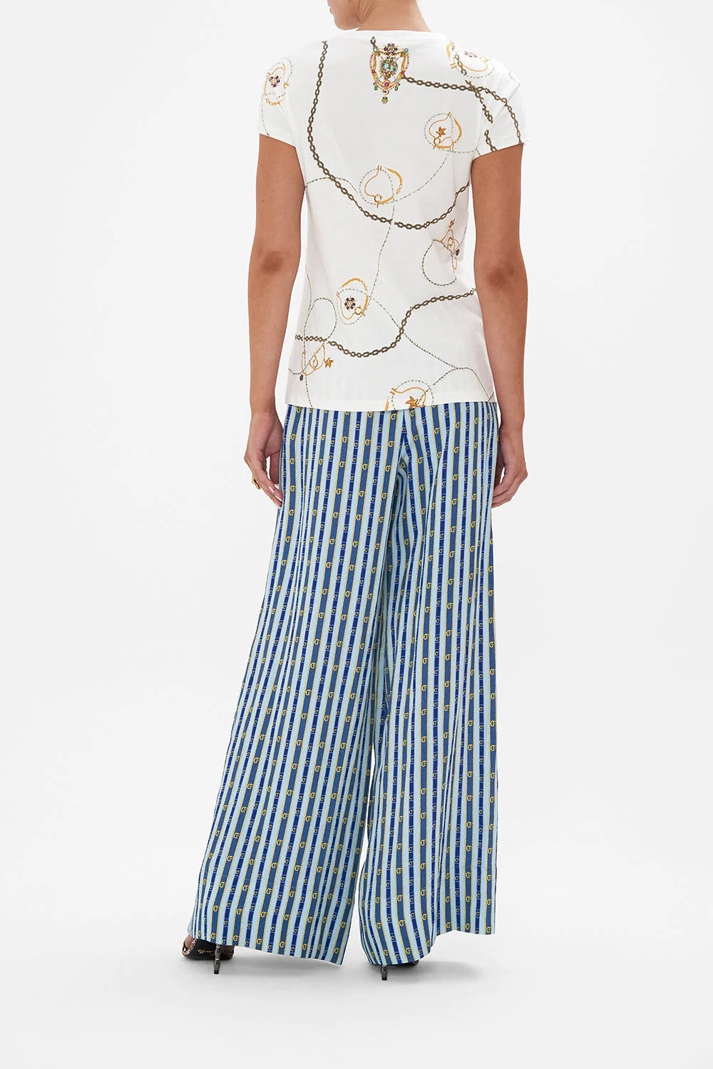 Organic Cotton Slim Fit Tee - Amalfi Lullaby by Camilla — view 4