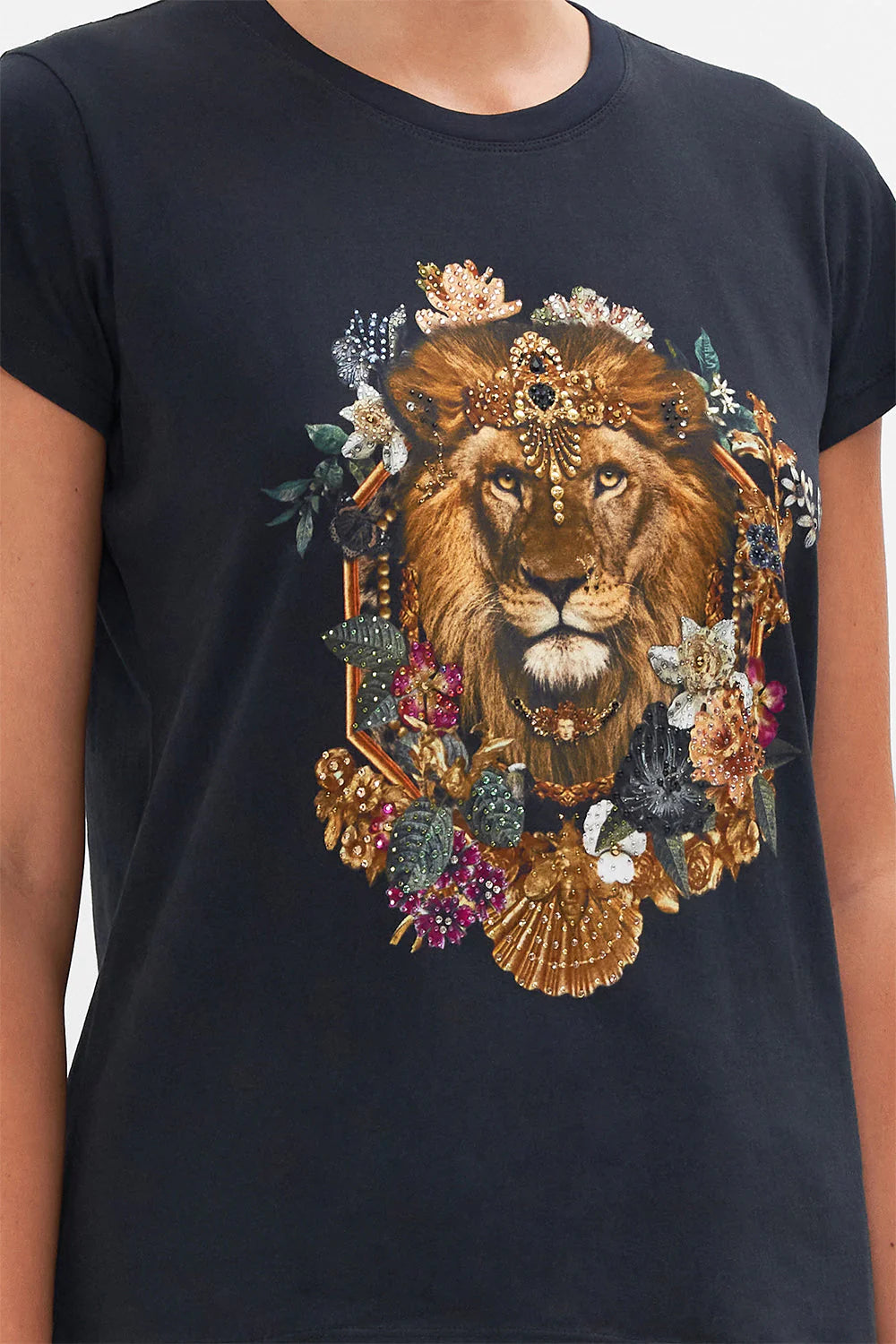 Organic Cotton Slim Fit Tee - A Night of the Opera by Camilla — alternate view
