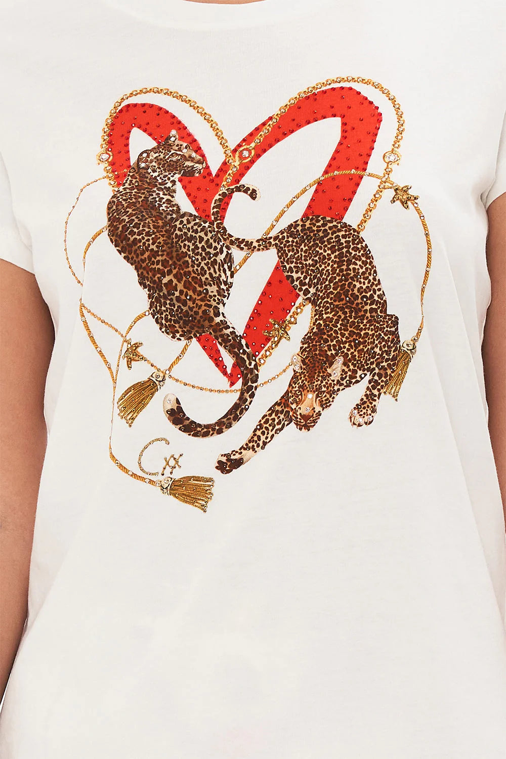 Slim Fit Round Neck T Shirt - Saluti Summertime by Camilla — alternate view