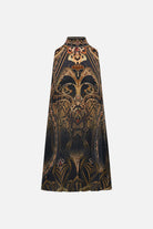 Back Neck Tie Short Dress - Nouveau Noir by Camilla — view 6