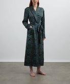 Liberty London Silk-Satin Robe - Peacock Manor