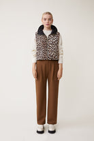Dazzle Reversible Jacket - Noir Leopard Print by Suncoo — view 3