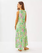 Sydnee Maxi Dress - Fauna Green Lime Feeling Good by Lilly Pulitzer — view 4