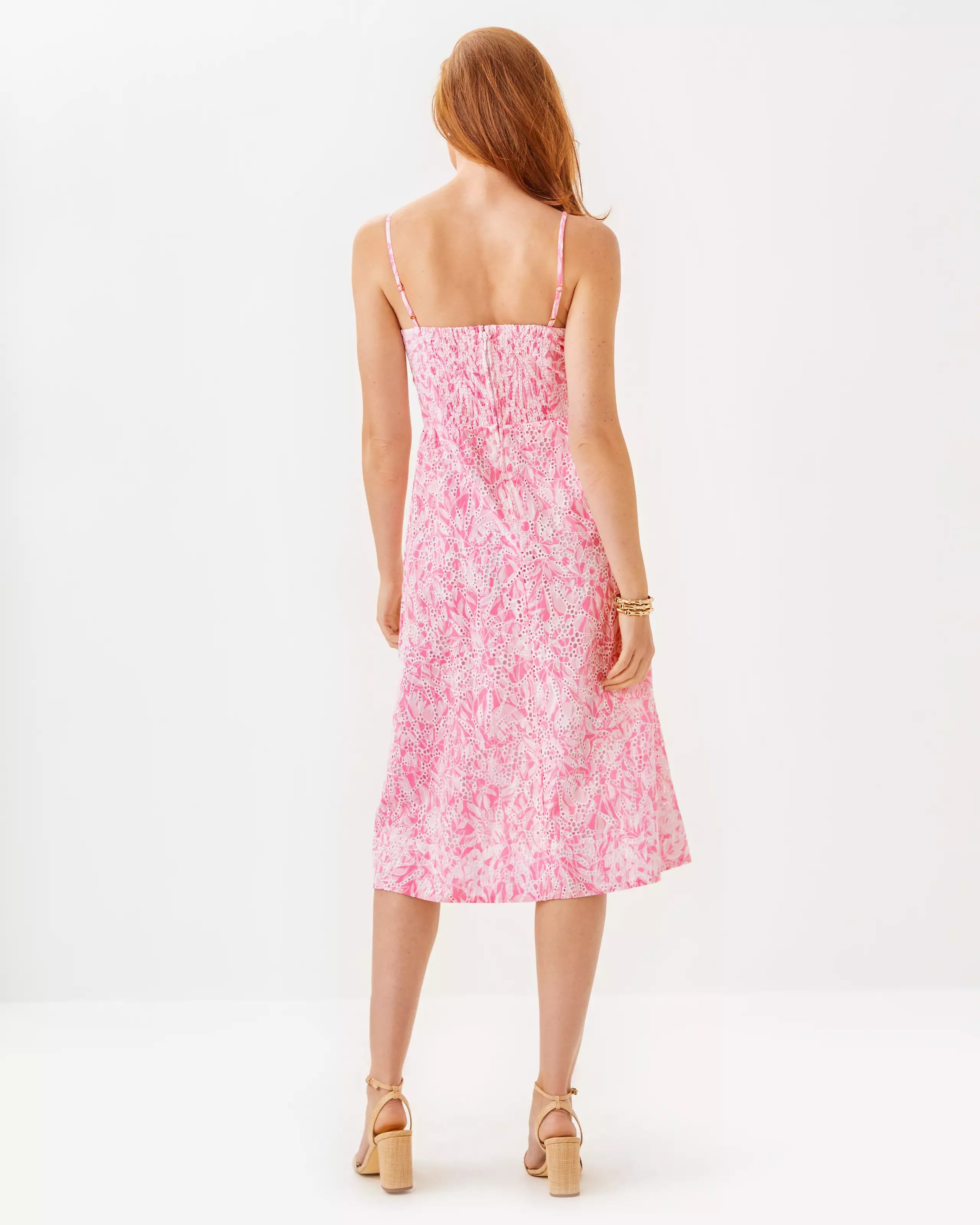 Allarie Midi Dress - Rousseau Pink Tulip To Tango by Lilly Pulitzer — view 4