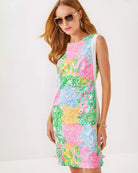 Beckler Shift Dress - Multi Bright Delight Patch by Lilly Pulitzer — view 3