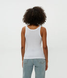 Nicole Shine Tank - White by Michael Stars — alternate view