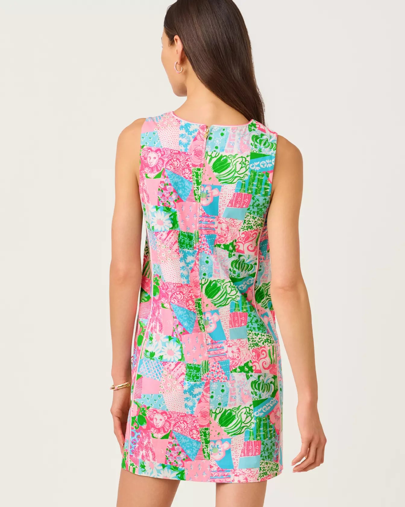 Ettie Stretch Shift Dress - Multi Crazy Quilt by Lilly Pulitzer — view 4