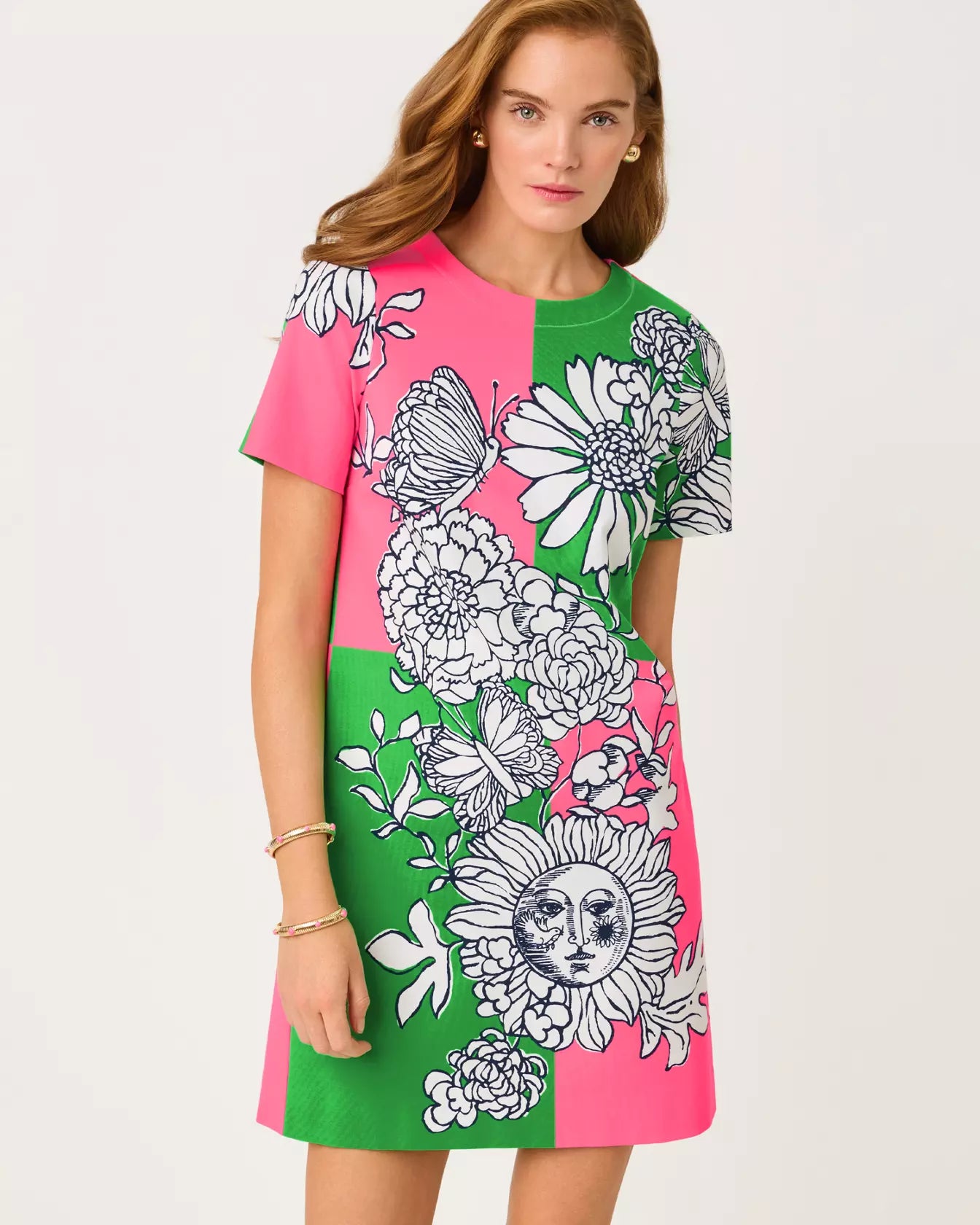 Siera Dress - Cherry Blossom Pink Follow The Sun by Lilly Pulitzer — alternate view