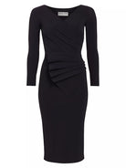 Kaya Long Sleeve Dress - Black by Chiara Boni — view 3