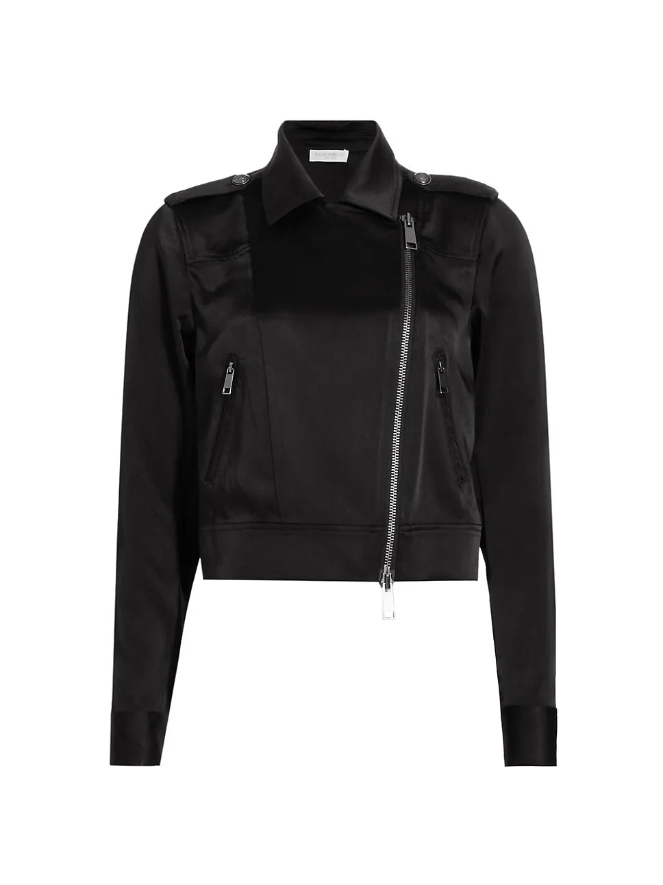 Alice Satin Jacket - Black by Ramy Brook — view 6
