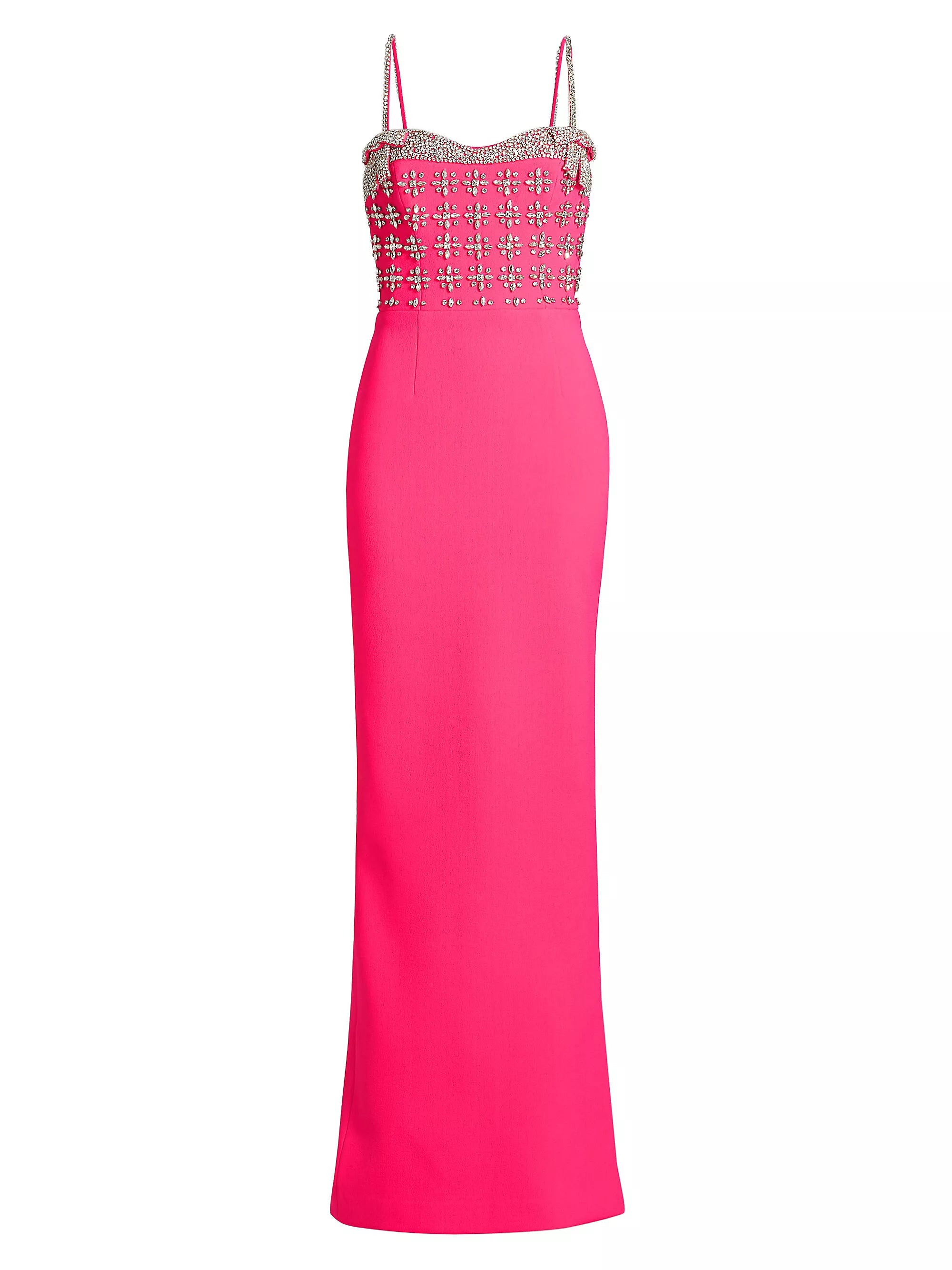 Rina Split Gown - Raspberry by Rebecca Vallance — view 6
