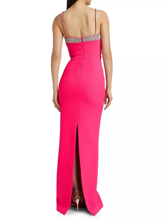 Rina Split Gown - Raspberry by Rebecca Vallance — view 4