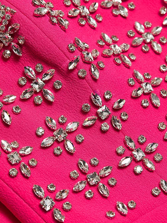 Rina Split Gown - Raspberry by Rebecca Vallance — view 5