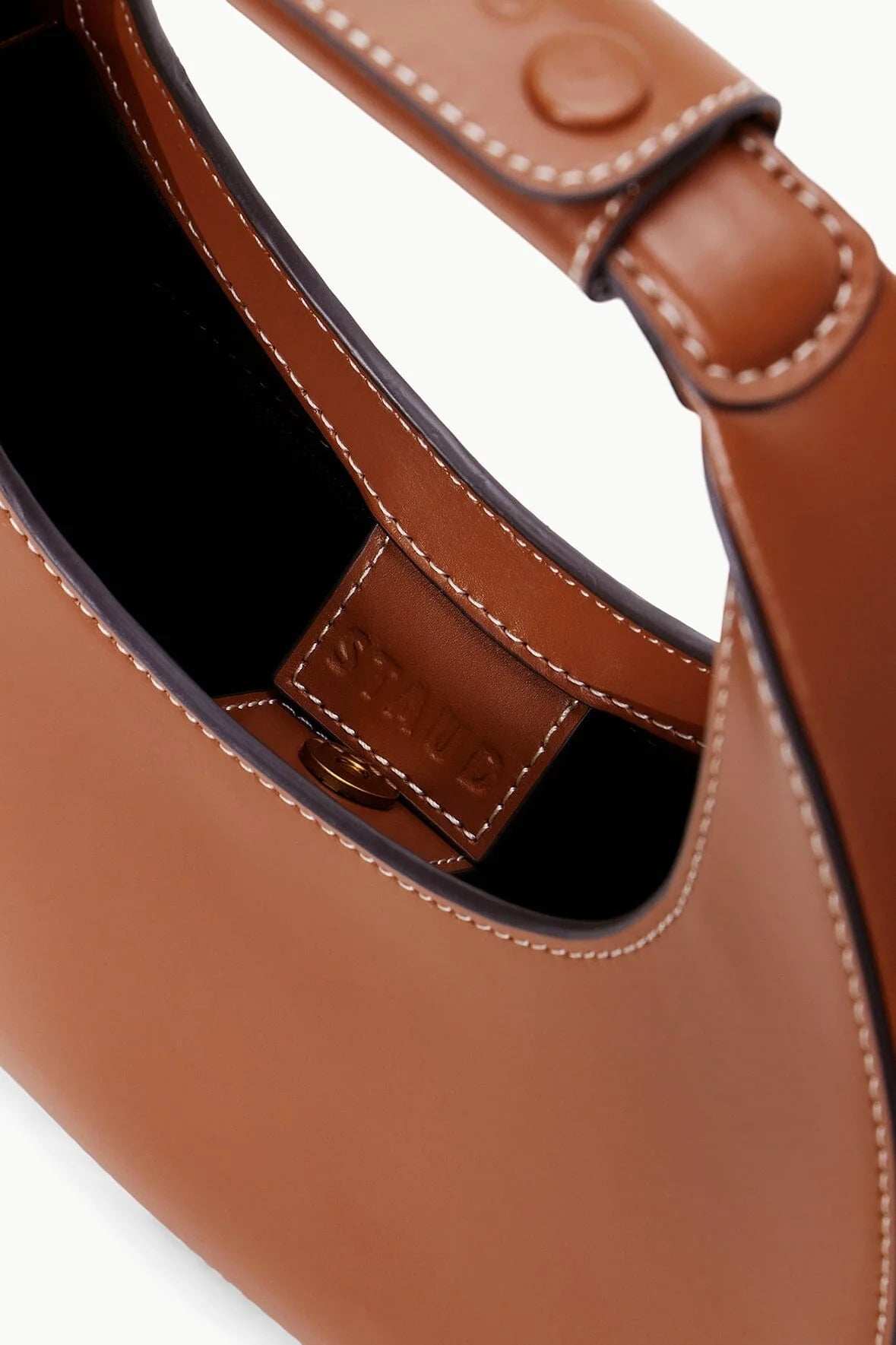 Mini Moon Bag - Tan by STAUD — view 3