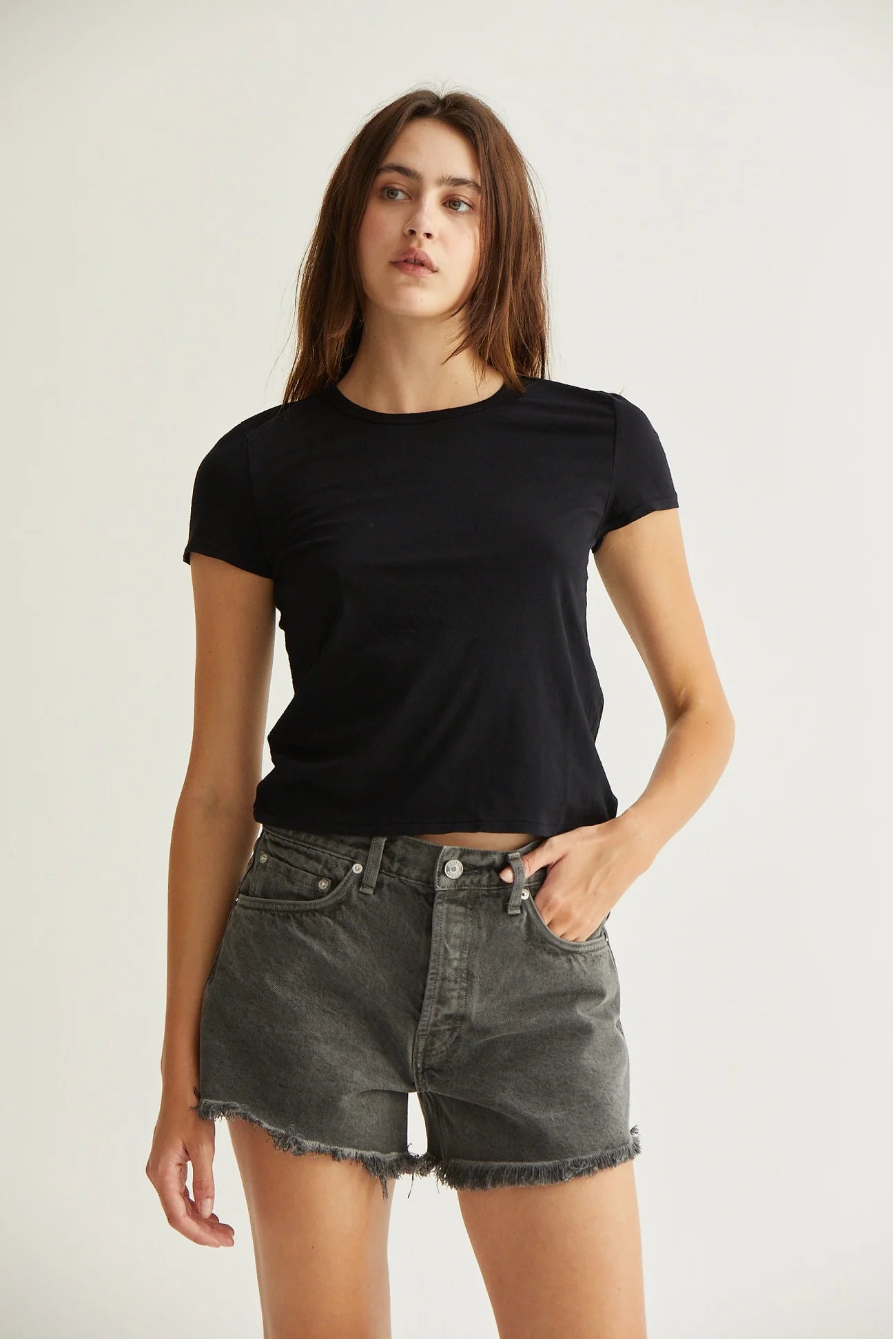Noe Baby Tee - Black by Asher | 25 South Boutiques