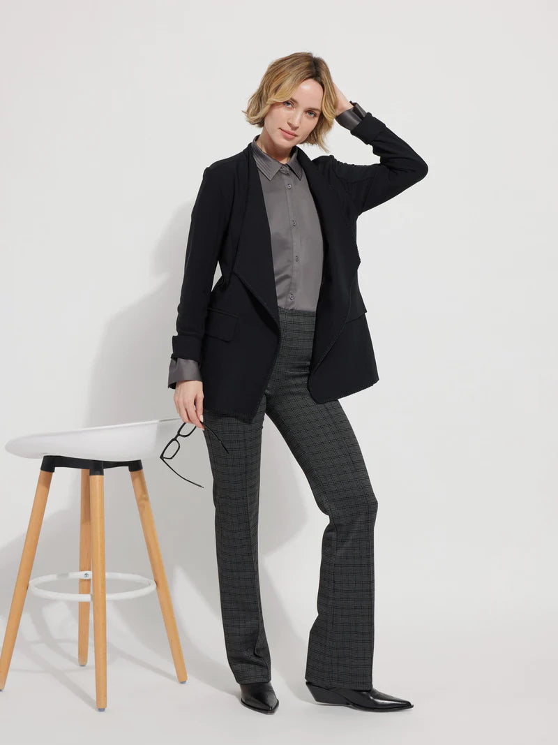 Elysse Pant Jacquard - Five Borough Plaid — view 4