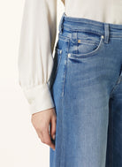 Palazzo Flare Jeans - Mid by Cambio — alternate view