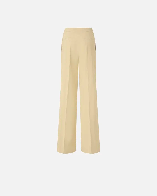 Stretch Linen Pleated Trousers - Beige by Pinko — view 5