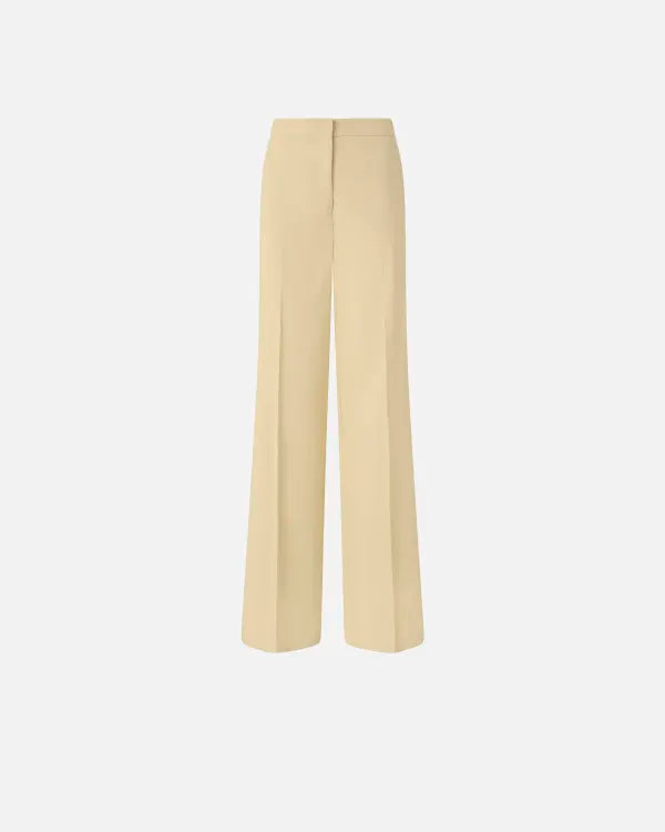 Stretch Linen Pleated Trousers - Beige by Pinko — view 4
