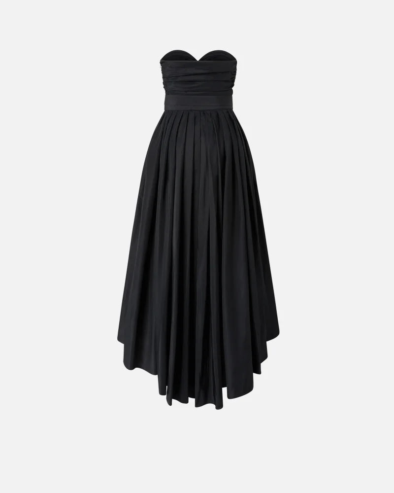 Taffete Sweetheart Neckline - Black by Pinko — view 4