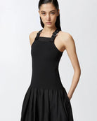 Balloon Skirt Midi Dress - Black by Pinko — alternate view