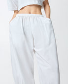 Lightweight Balloon Drawstring Trousers - White by Pinko — view 4