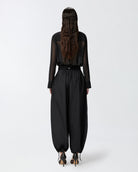 Lightweight Balloon Drawstring Trousers - Black by Pinko — view 3