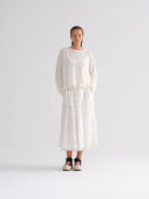 Cotton Linen Pullover - Natural by Kristensen — view 3