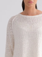 Cotton Linen Pullover - Natural by Kristensen — alternate view