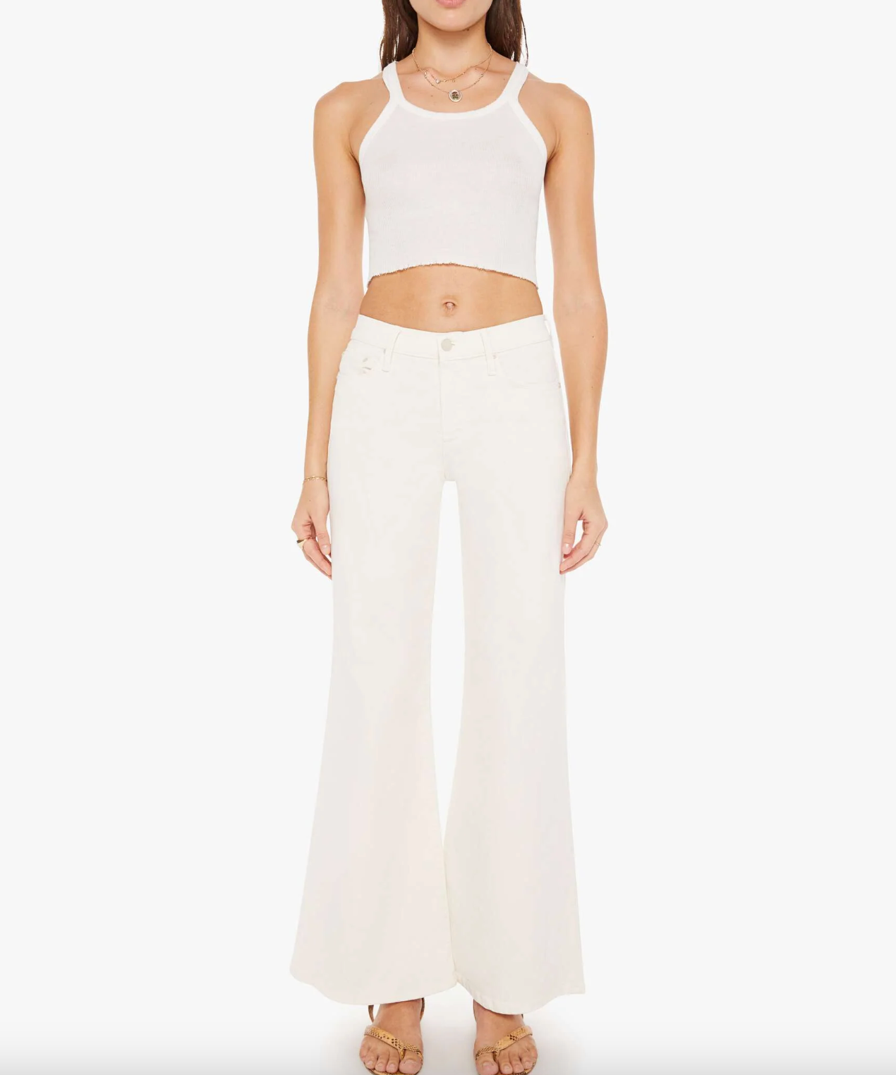 The High Rise Twister Skimp - Cream Puffs by MOTHER | 25 South Boutiques