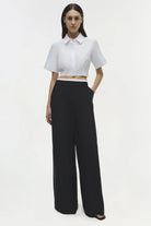 Olly Double Waistband Pant - Black by Jonathan Simkhai | 25 South Boutiques