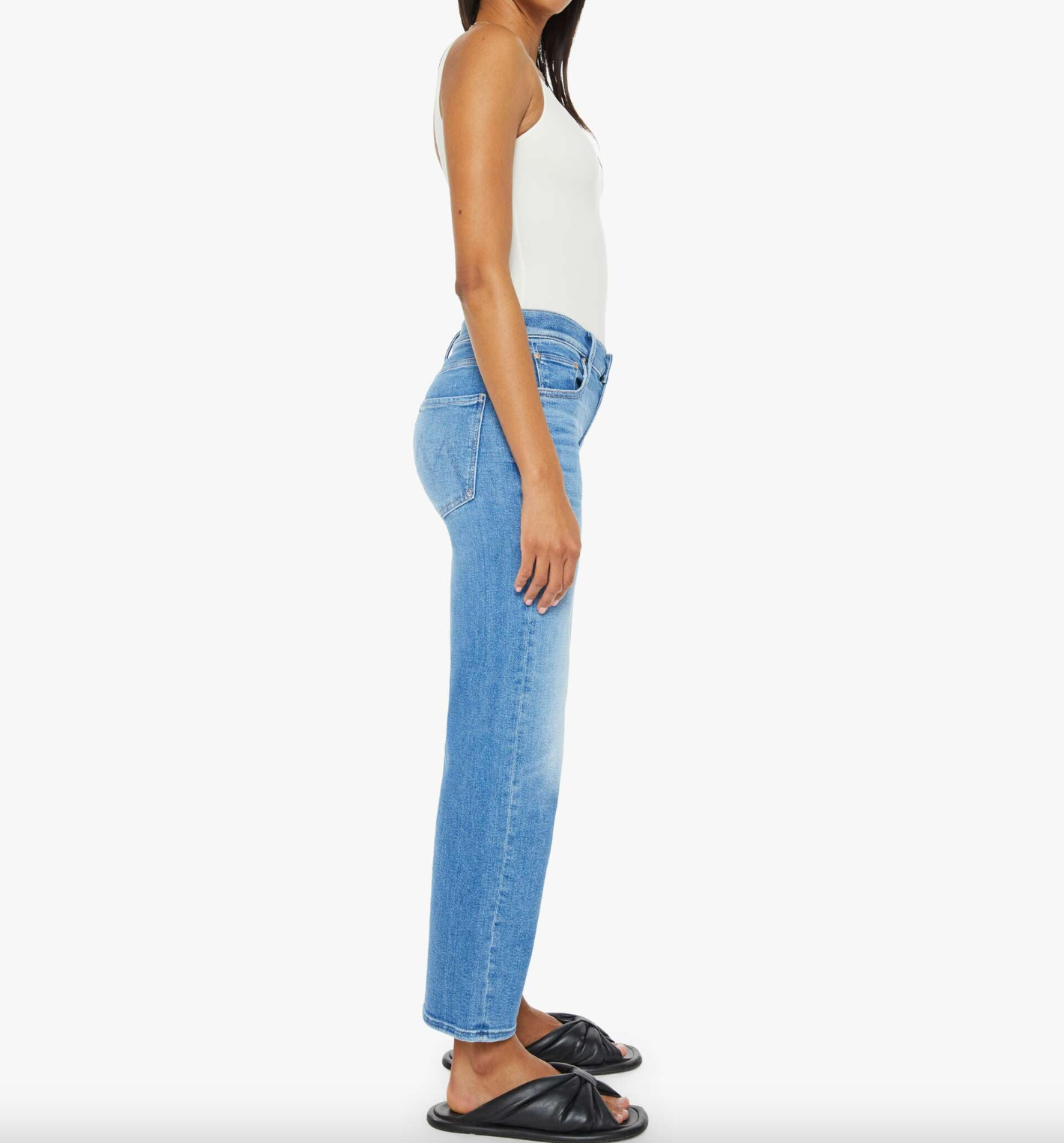 The Mid Rise Rambler Zip Ankle - Out of the Blue by MOTHER — alternate view