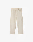 Creme Denim Pants - Ecru by Mes Demoiselles — view 5