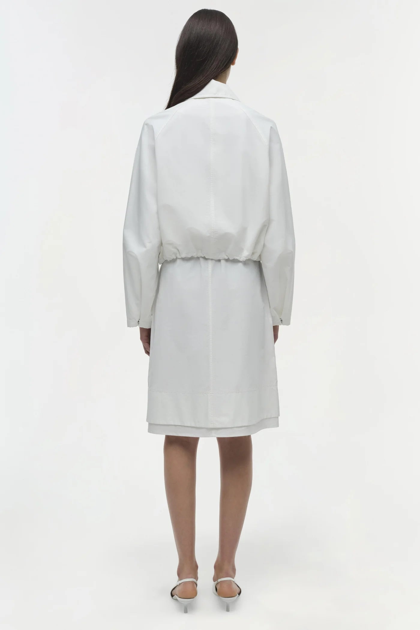 Everli Cropped Jacket - White by Jonathan Simkhai — view 4