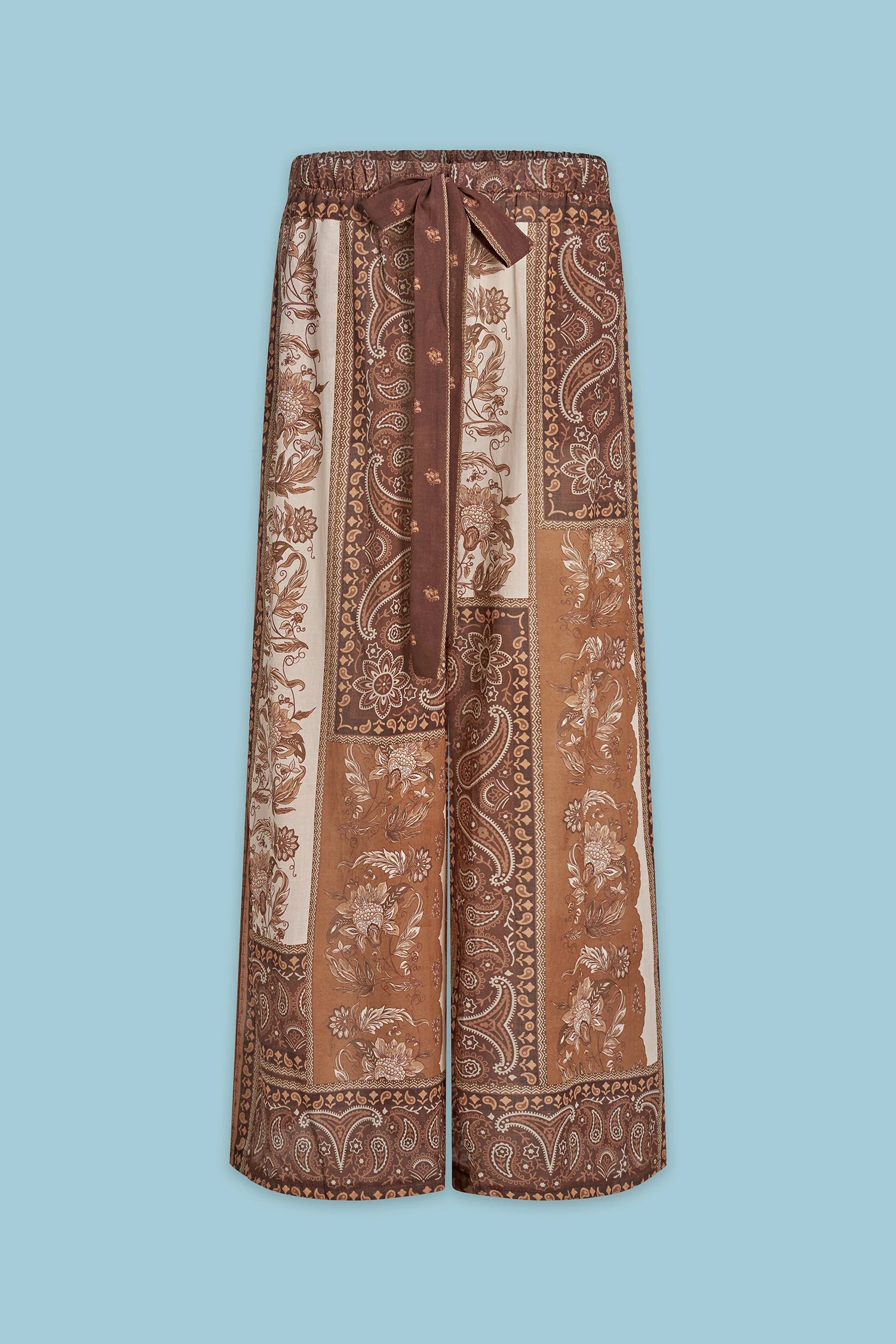 Gemma Pant - Brown Scarf by Astrid — view 4
