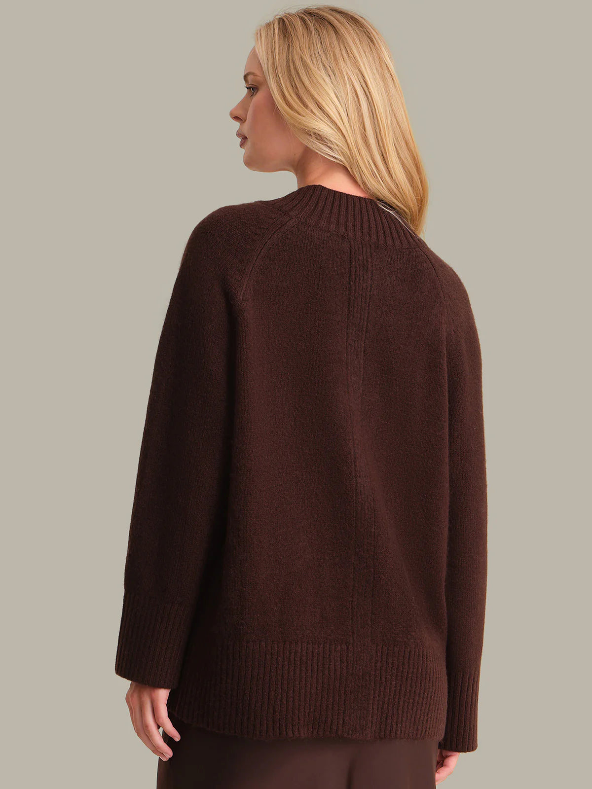 Miller Oversized Cozy Cardigan - Coffee Bean by 525 America — view 3