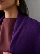 Essential Cashmere Trapeze - Deep Plum by White + Warren — alternate view